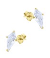 Beautiful CZ Crystal Silver Stud Earring STS-6292